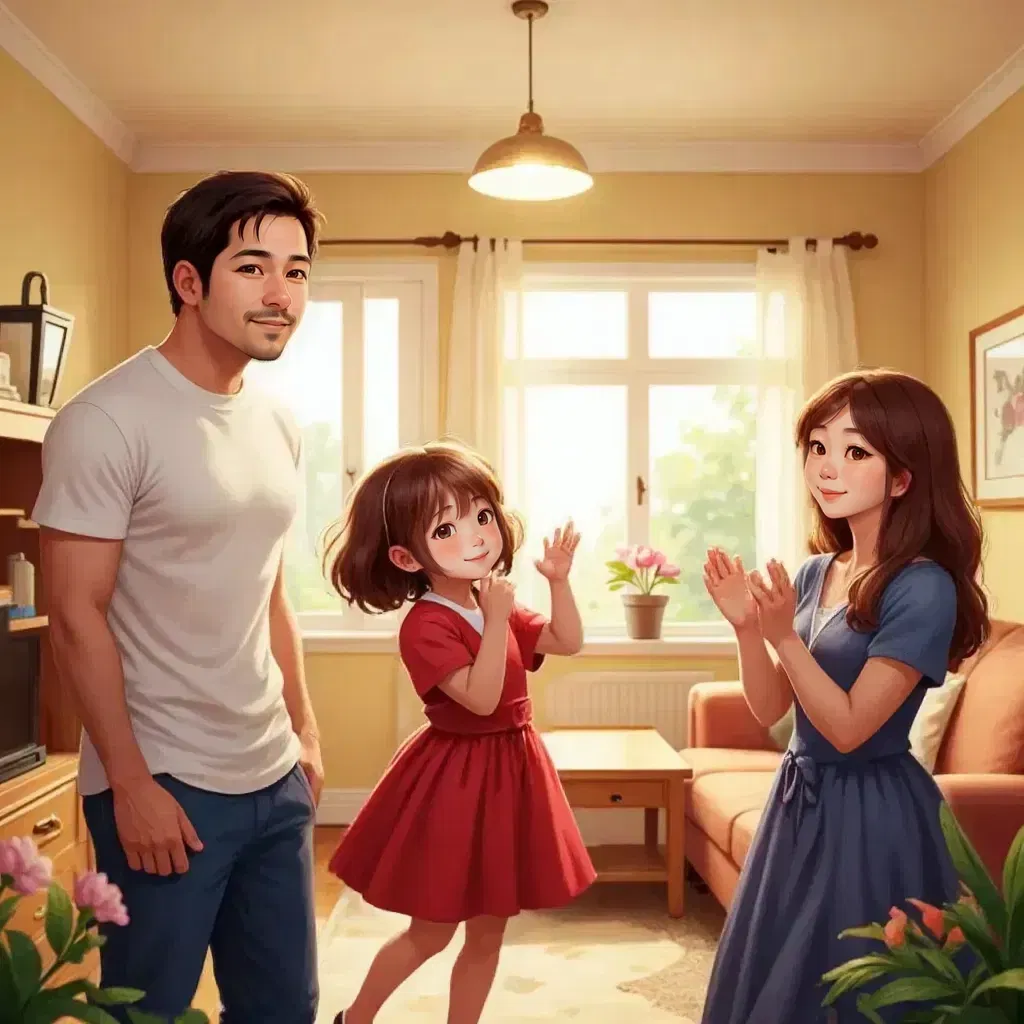 Dad, mom, and little girl visiting Universal studios.