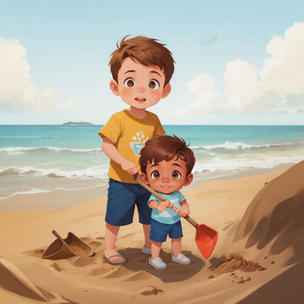 Enzo’s day at the beach 