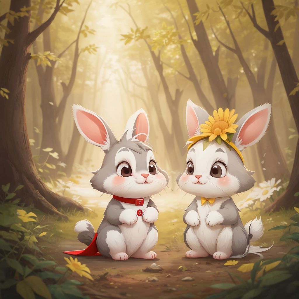 Little Bunnies Sunny Day